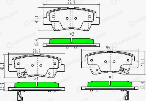 AutomotiveAdriado GLBP0253 - Set placute frana,frana disc - allinparts.ro