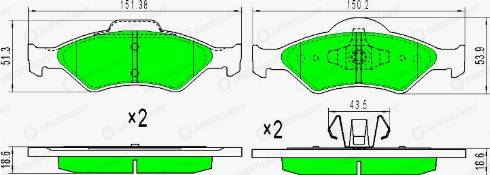 AutomotiveAdriado GLBP0203 - Set placute frana,frana disc - allinparts.ro