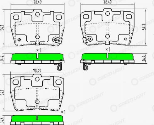 AutomotiveAdriado GLBP0234 - Set placute frana,frana disc allinparts.ro