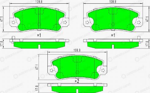 AutomotiveAdriado GLBP0278 - Set placute frana,frana disc allinparts.ro