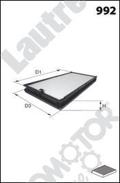 Automotor France LATR54 - Filtru, aer habitaclu - allinparts.ro