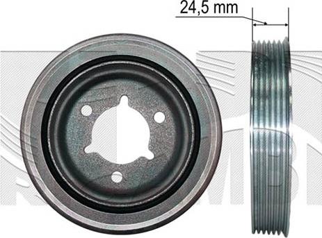 Autoteam A06272 - Fulie curea, arbore cotit allinparts.ro