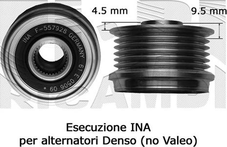 Autoteam A07160 - Fulie, alternator - allinparts.ro