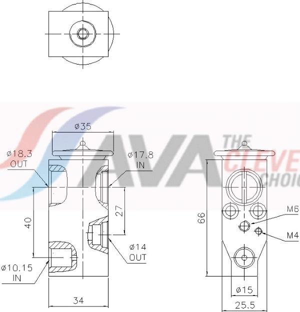 AVA DN1497 - Supapa expansiune, clima allinparts.ro