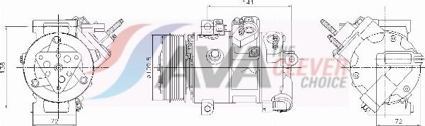 AVA FDAK732 - Compresor, climatizare allinparts.ro