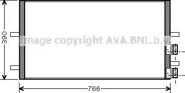AVA FD 5407 - Condensator, climatizare - allinparts.ro