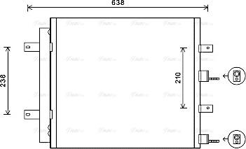 AVA JR5051D - Condensator, climatizare - allinparts.ro