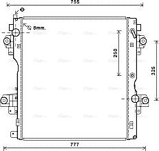 AVA TO2604 - Radiator, racire motor allinparts.ro