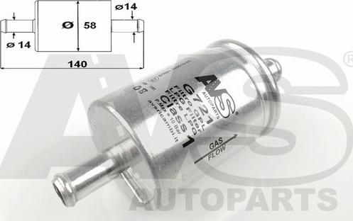 AVS Autoparts G721 - Filtru combustibil allinparts.ro