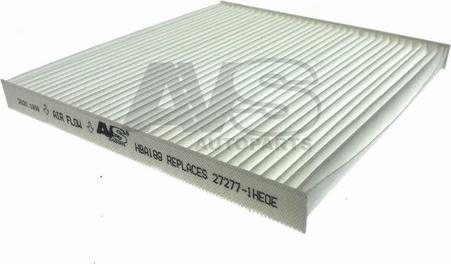 AVS Autoparts HBA189 - Filtru, aer habitaclu allinparts.ro