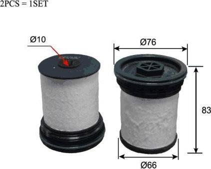 Azumi FE52003SET - Filtru combustibil allinparts.ro
