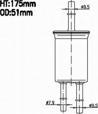 Azumi FSP51036M - Filtru combustibil - allinparts.ro