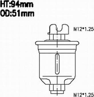 Azumi FSP23064 - Filtru combustibil - allinparts.ro