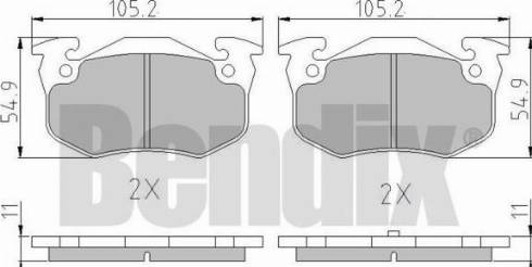 BENDIX 510036 - Set placute frana,frana disc - allinparts.ro