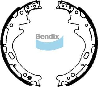 BENDIX BS1652 - Set saboti frana - allinparts.ro