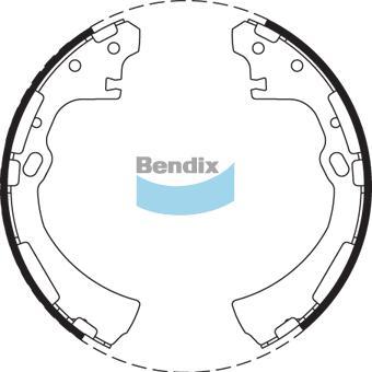 BENDIX BS1657 - Set saboti frana allinparts.ro
