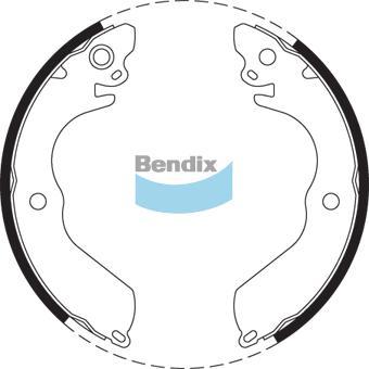 BENDIX DS6712 - Set saboti frana - allinparts.ro