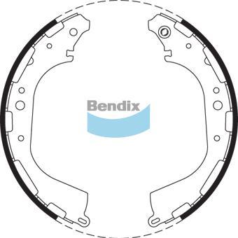 BENDIX BS1726 - Set saboti frana - allinparts.ro