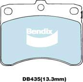 BENDIX DB435 GCT - Set placute frana,frana disc allinparts.ro