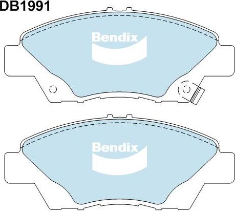 BENDIX DB1991 GCT - Set placute frana,frana disc - allinparts.ro