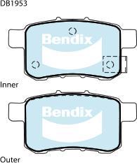 BENDIX DB1953 GCT - Set placute frana,frana disc - allinparts.ro