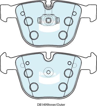 BENDIX DB1499 GCT - Set placute frana,frana disc - allinparts.ro