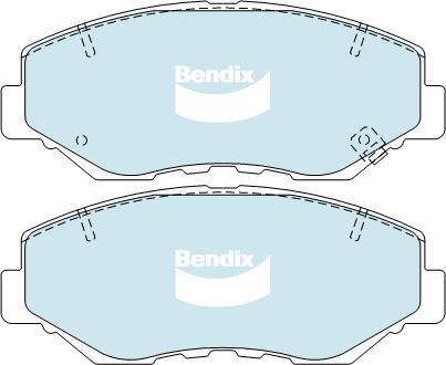 BENDIX DB1481 4WD - Set placute frana,frana disc allinparts.ro