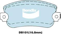 BENDIX DB101 GCT - Set placute frana,frana disc allinparts.ro