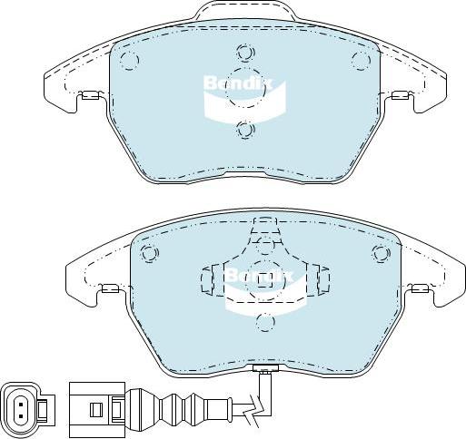 BENDIX DB1849 GCT - Set placute frana,frana disc allinparts.ro