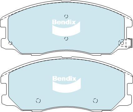 BENDIX DB1850 4WD - Set placute frana,frana disc allinparts.ro