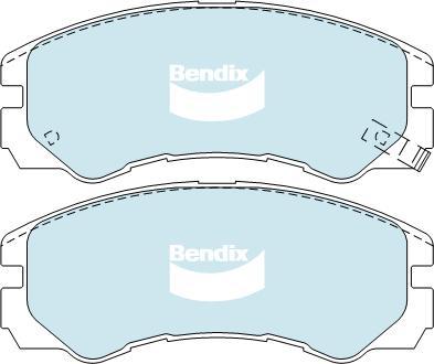 BENDIX DB1270 4WD - Set placute frana,frana disc allinparts.ro