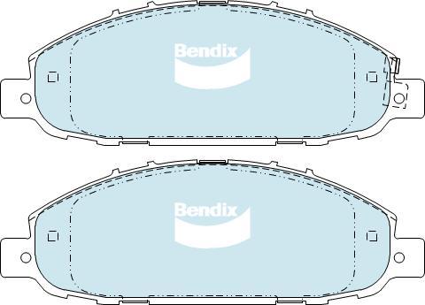 BENDIX DB1769 4WD - Set placute frana,frana disc allinparts.ro