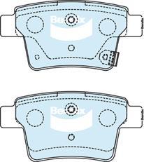 BENDIX DB1713 GCT - Set placute frana,frana disc - allinparts.ro