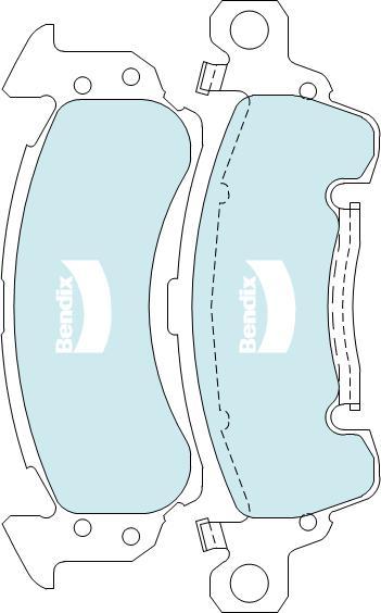 BENDIX DB1771 MKT - Set placute frana,frana disc allinparts.ro