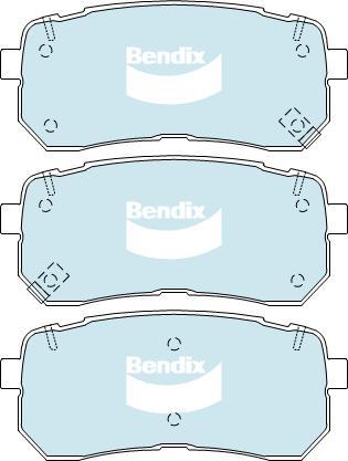 BENDIX DB2447 4WD - Set placute frana,frana disc - allinparts.ro