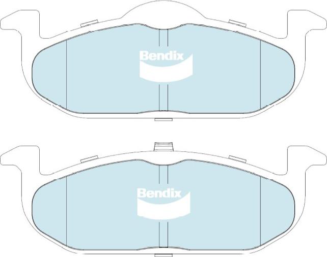 BENDIX DB2458 UP - Set placute frana,frana disc allinparts.ro