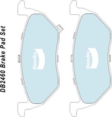 BENDIX DB2460 UP - Set placute frana,frana disc allinparts.ro