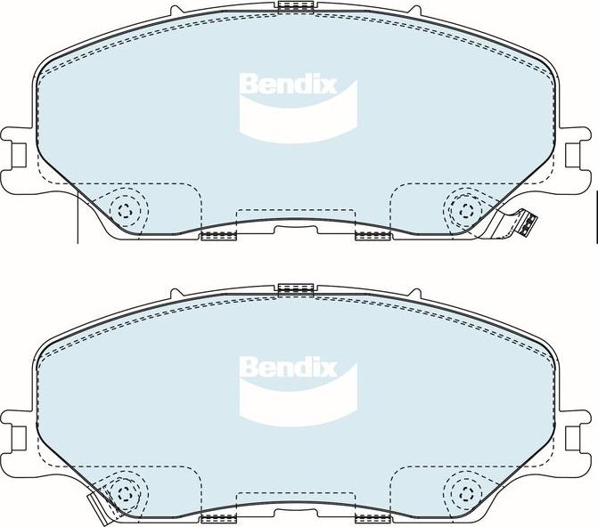 BENDIX DB2533 4WD - Set placute frana,frana disc - allinparts.ro