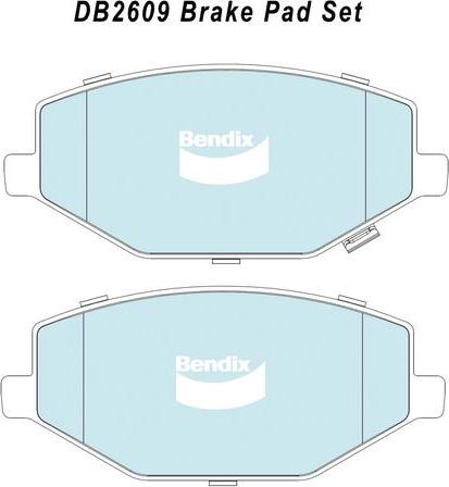 BENDIX DB2609 GCT - Set placute frana,frana disc - allinparts.ro