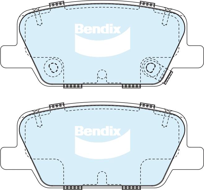 BENDIX DB2614 4WD - Set placute frana,frana disc - allinparts.ro