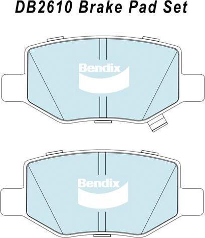 BENDIX DB2610 4WD - Set placute frana,frana disc - allinparts.ro