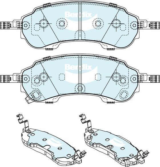 BENDIX DB2689 4WD - Set placute frana,frana disc - allinparts.ro