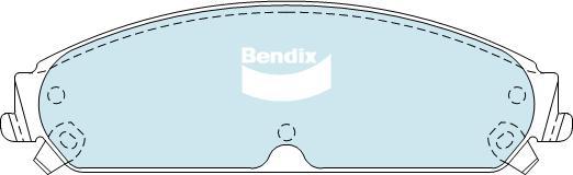 BENDIX DB2008 MKT - Set placute frana,frana disc - allinparts.ro