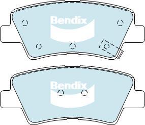 BENDIX DB2076 GCT - Set placute frana,frana disc - allinparts.ro