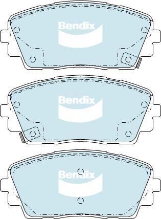 BENDIX DB2325 GCT - Set placute frana,frana disc allinparts.ro