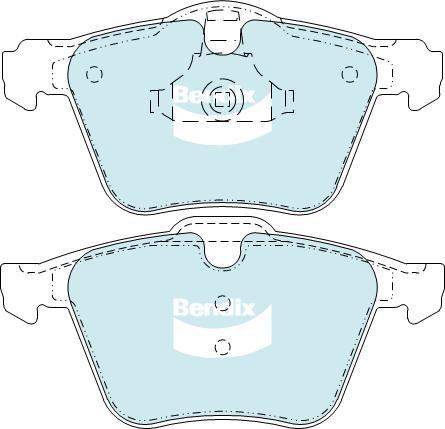 BENDIX DB2236 4WD - Set placute frana,frana disc allinparts.ro