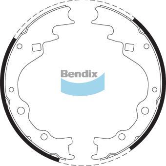 BENDIX DS3349 - Set saboti frana allinparts.ro