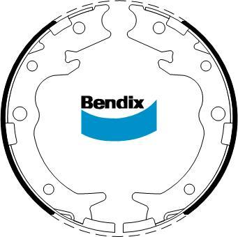 Bendix-AU BS5256 - Set saboti frana, frana de mana - allinparts.ro