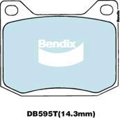 Bendix-AU DB595T GCT - Set placute frana,frana disc allinparts.ro
