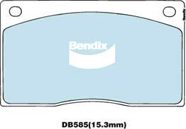 Bendix-AU DB585 BR - Set placute frana,frana disc allinparts.ro